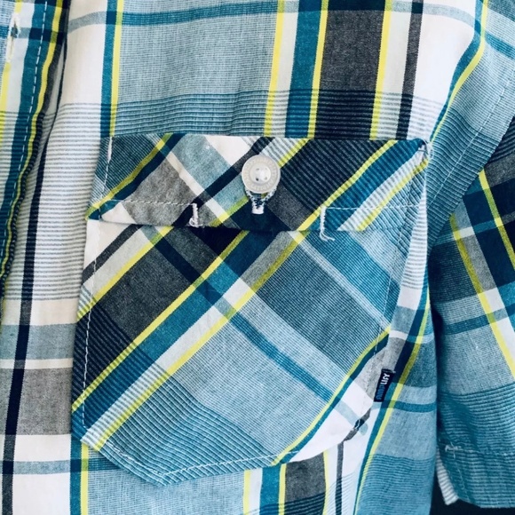 Amplify Youth Button Down Plaid Shirt - Picture 4 of 5